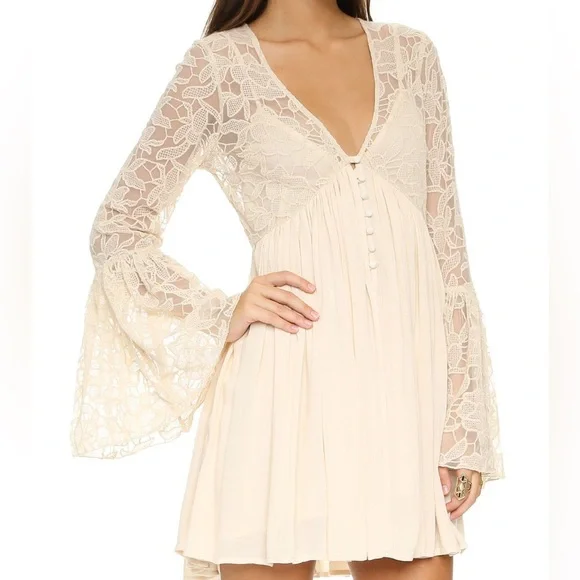 Altar’d State Bell Sleeve Babydoll Dress - Picture 10 of 10